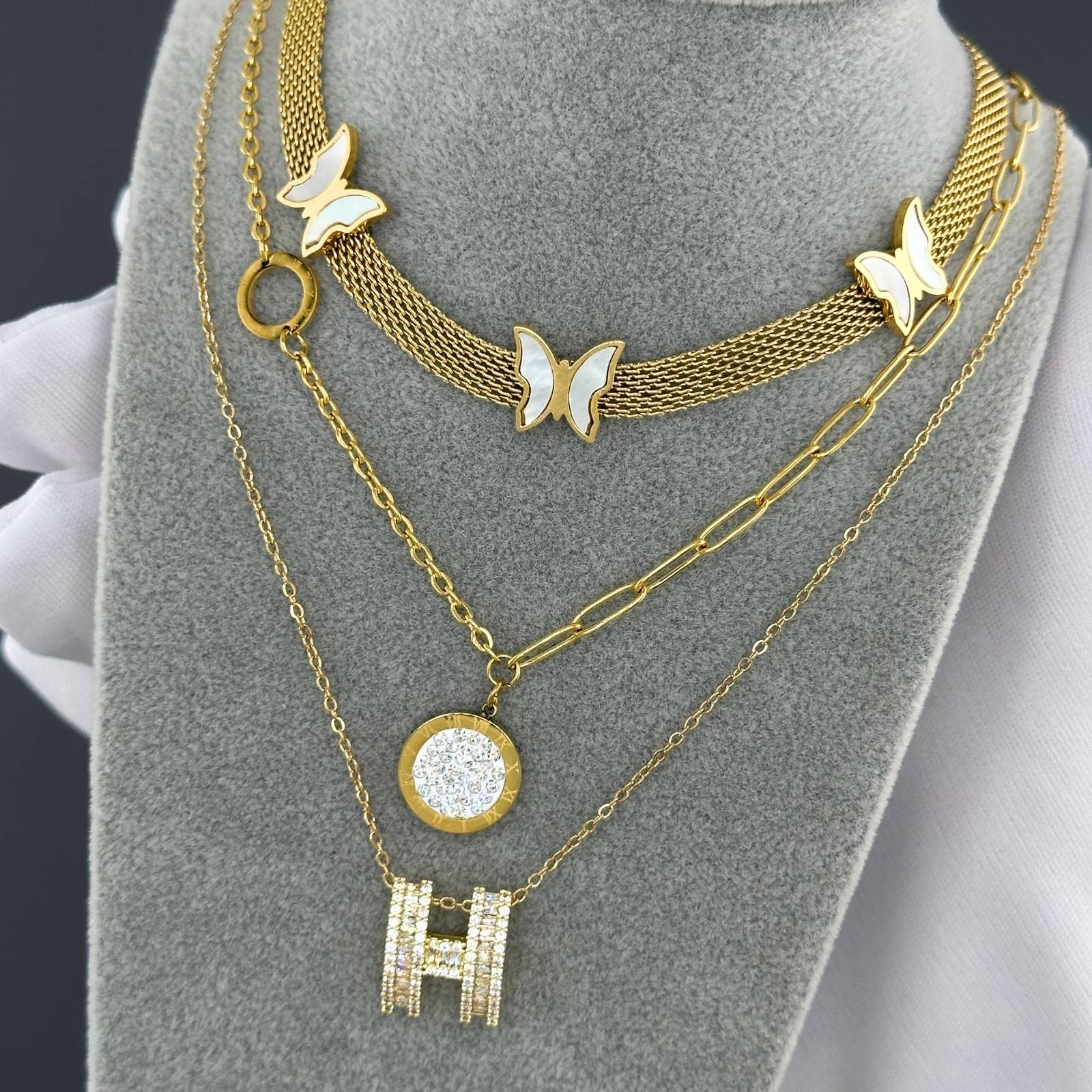 ” METULČKI ” VERIŽICA, 18K Gold Plated Steel
