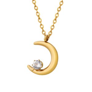 "Crescent" VERIŽICA, 18K Gold Plated Steel