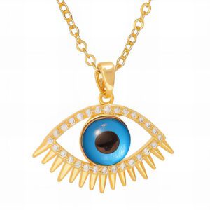 "Evil Eye" VERIŽICA, 18K Gold Plated Steel
