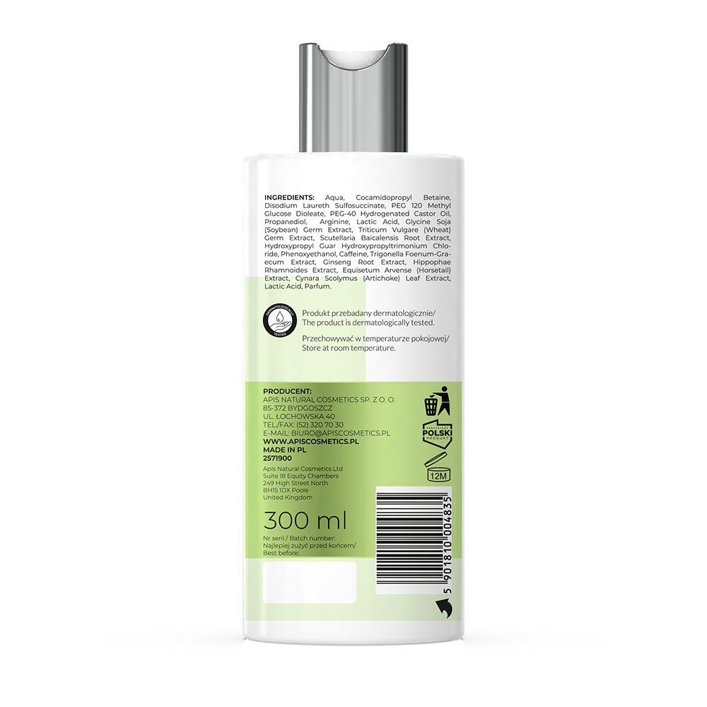 NARAVNA REŠITEV Krepilni šampon proti izpadanju las s 3% Baicapil™ 300 ml