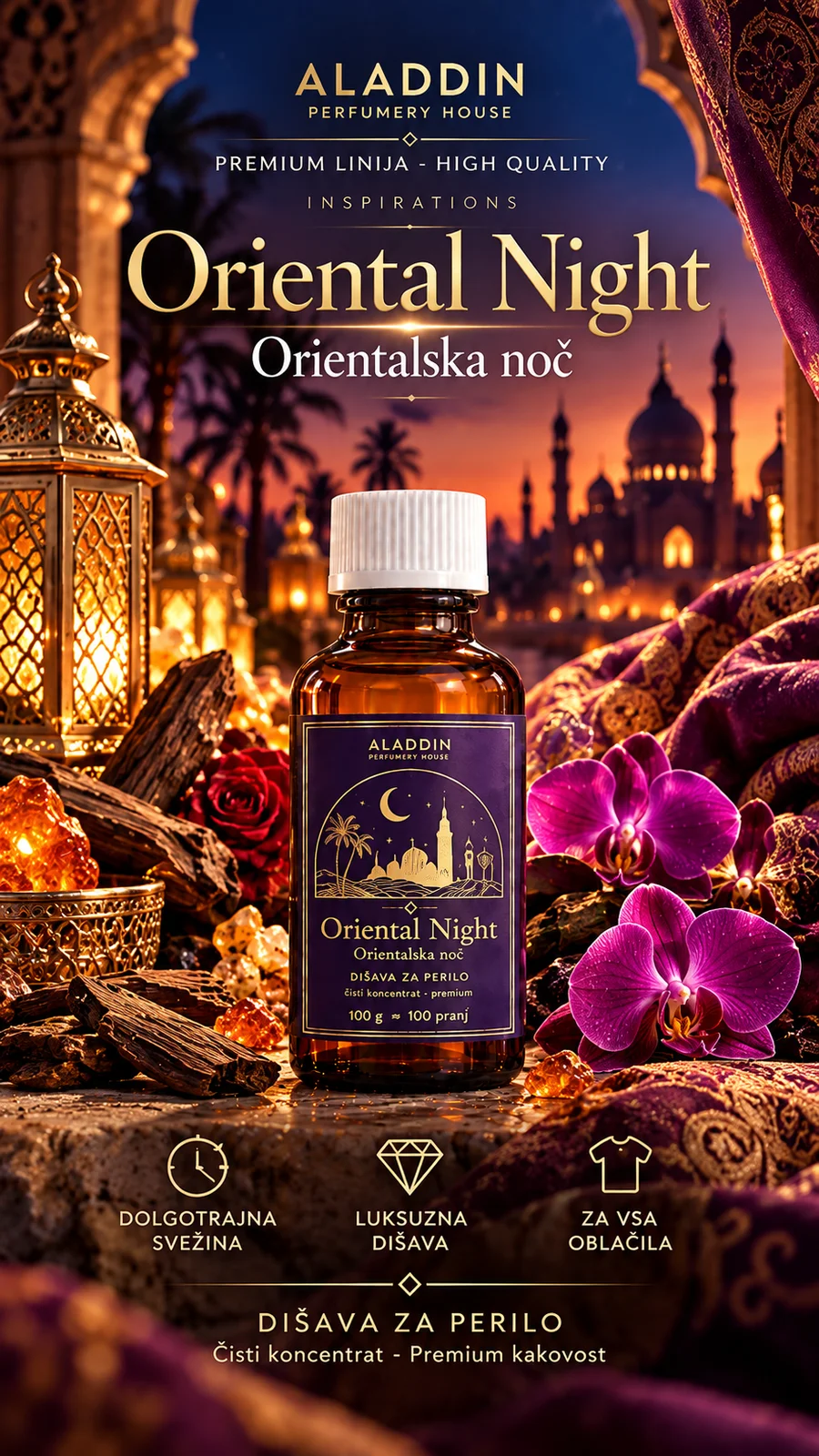 Oriental Night (Orientalska noč) – dišava za perilo